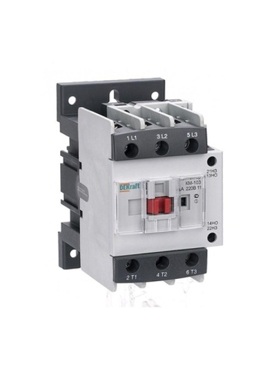 Контактор КМ-103 40А кат. 220В AC 1НО+1НЗ AC-3 DEKraft 22128DEK