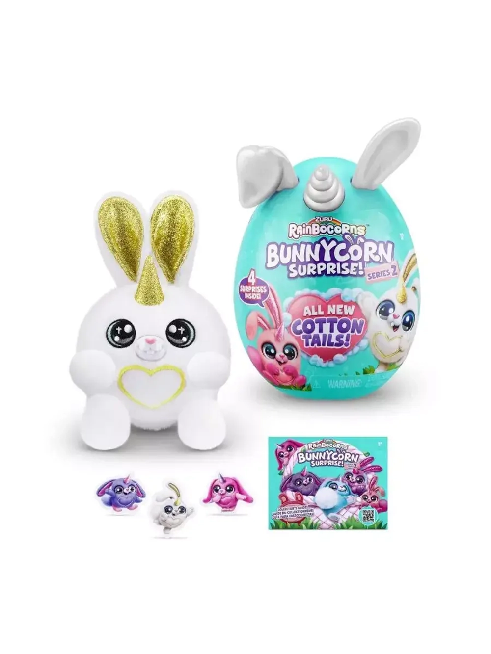 Мягкая игрушка сюрприз яйцо Rainbocorns Bunnycorn серия 2