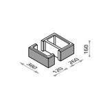 Блок столбовой, коллекция Joniec GORC de LUXE GL38