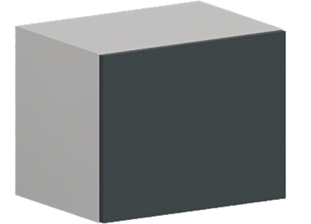 Кухня Модуль ШВГ 450 Графит / Бирюзовая мята