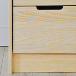 Комод, 62х30х90, Раст, для одежды и игрушек, с ящиками, массив сосны, без отделки, IKEA