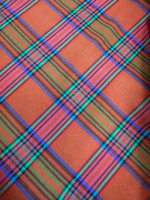 Ткань плательная в клетку (Италия) шерсть/вискоза/поламид ш-145см цена за 1 м
