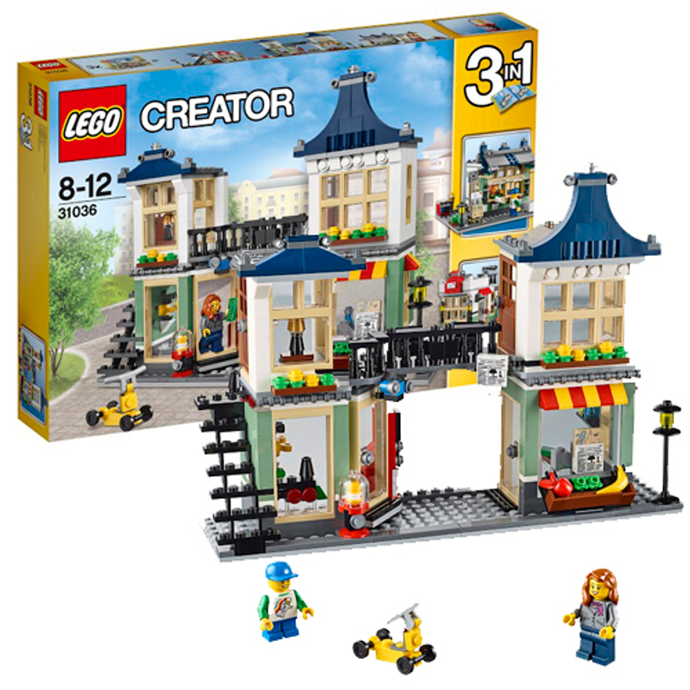 LEGO Creator: Магазин по продаже игрушек и продуктов 31036 — Toy & Grocery Shop — Лего Креатор Создатель