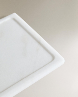 Zara Home поднос, мрамор, молочный