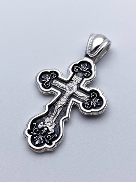 Крест из серебра/Чернение