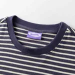 Футболка Ymkashix Stripe темно-фиолетовый / бежевый