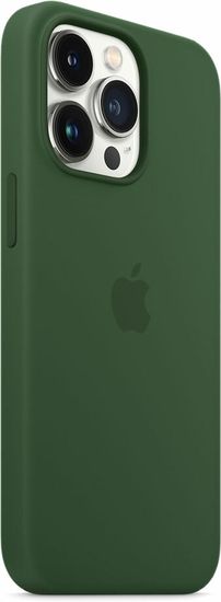 Чехол Apple MagSafe для iPhone 13 Pro, силикон, «зелёный клевер»