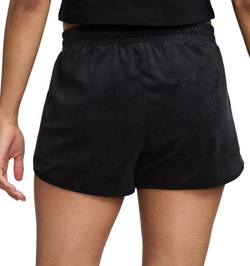 Женские Шорты теннисные Nike Court Mid-Rise French Terry Tennis - черный