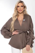 Жакет "Баттерфляй" (кофе) Б8438 LT Collection