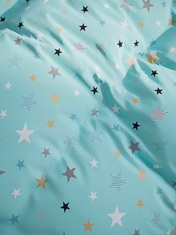 Пододеяльник бязь Сказка "Звезды (мята)" 1,5-спальный на молнии 145x205 см