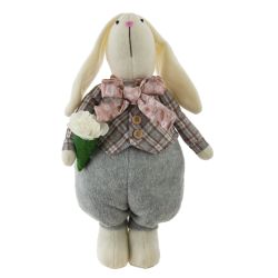 GAEM Игрушка набивная "Заяц/Зайка", L16 W10 H35 см, 2в.