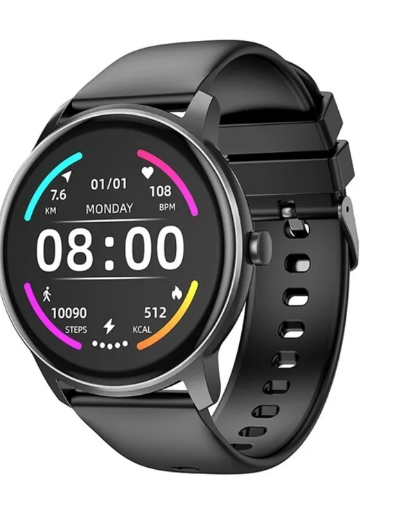Смарт-часы Hoco Y4, 1.28", 240x240, IP68, BT5.0, 200 мАч, будильник, шагомер, черные