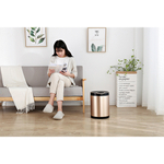 Ведро для мусора сенсорное, круглое, внутр ведро, Foodatlas JAH-9311, 8 л (золотой)