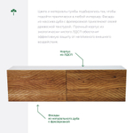 Тумба под телевизор лофт, тумба навесная Нью-Йорк с фасадами из дуба