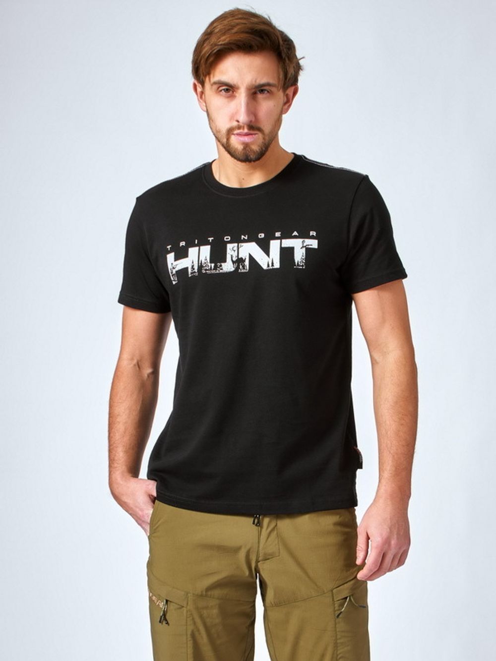 Футболка  "HUNT" TRITONGEAR черный