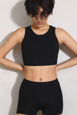 Бельевой комплект черный: шорты+ топ