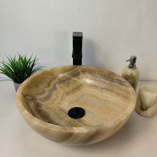 Раковина из оникса Bowl Sunset BO-66083 40*40*15 из натурального камня