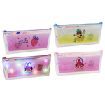 Пенал-косметичка Basir без наполнения, 20,5*9*4 см, серия "Фрукты", светящийся, ассорти