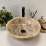 Каменная раковина из оникса Bowl Grey Small TinLip BO-03022 (40*40*15cм) 44