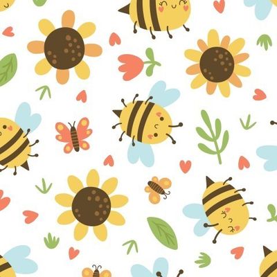 Пчелы и подсолнухи