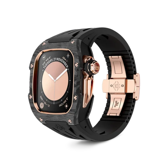 Корпус для Apple Watch RSCIII46 - Rose Gold Carbon