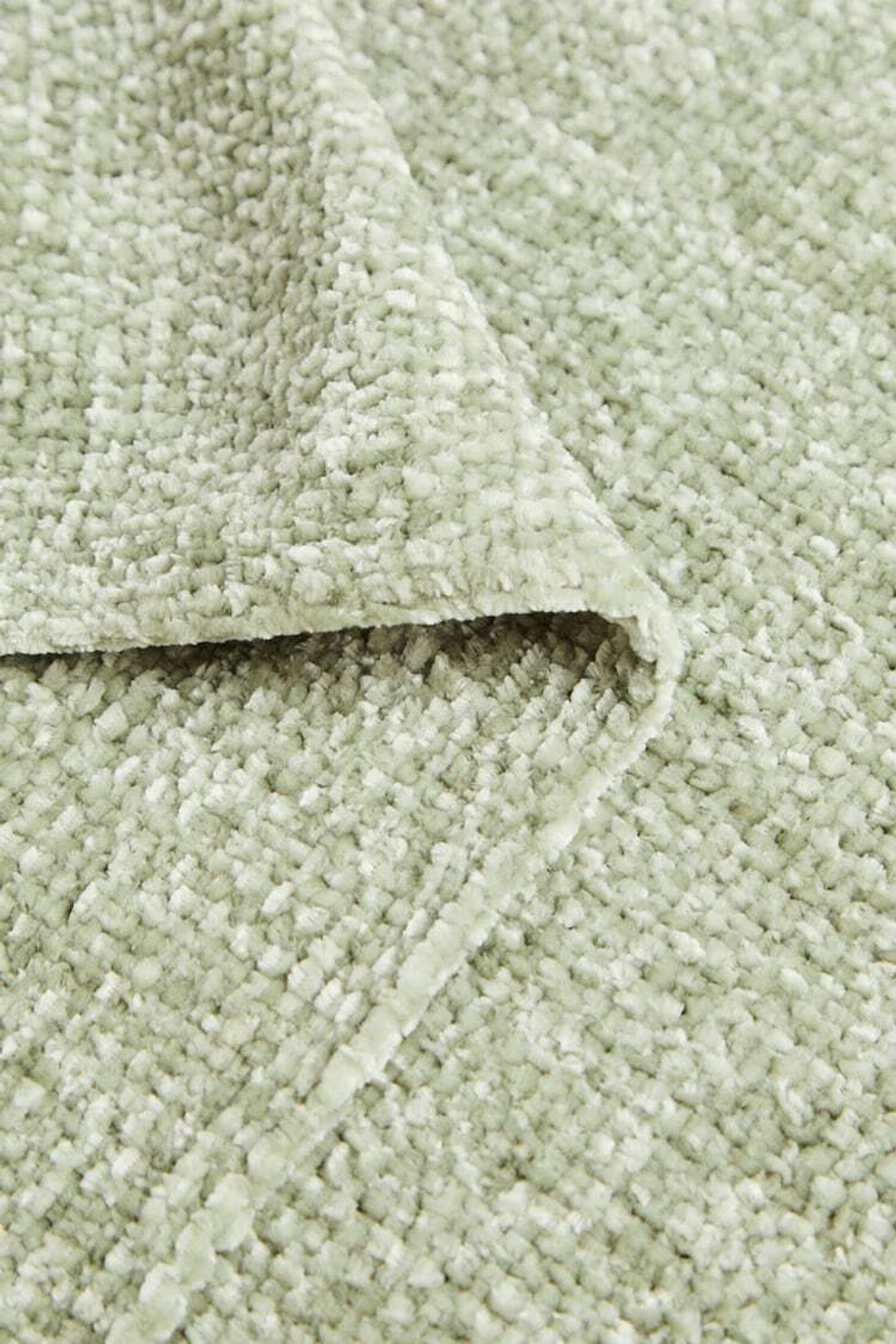 ZARA HOME ТОЛСТОЕ ОДЕЯЛО ИЗ СИНЕЛИ, СВЕТЛО-ЗЕЛЕНЫЙ