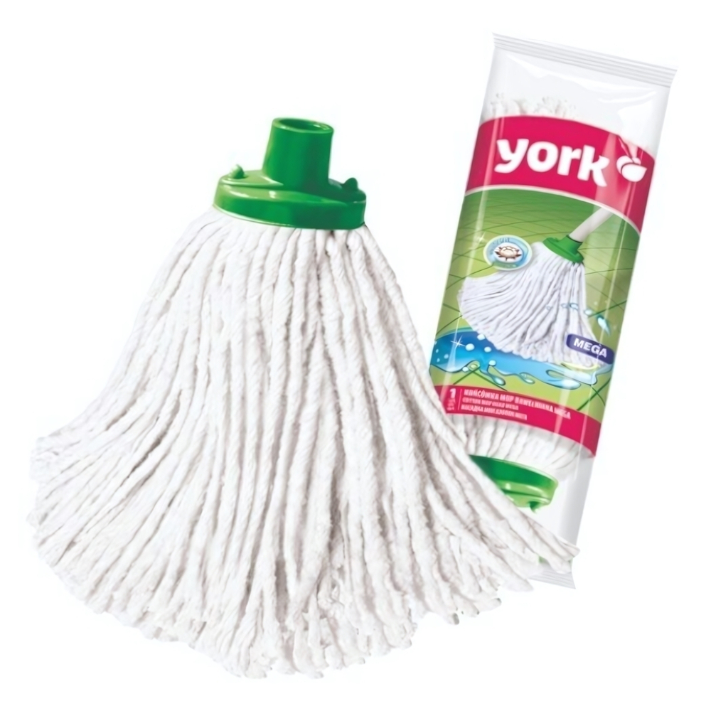 Насадка для уборки хлопковая Мега 55% хлопок, 45% полиэстер вес 200 гр. YORK