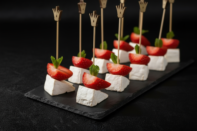 Клубника с сыром камамбер, 10 шт.