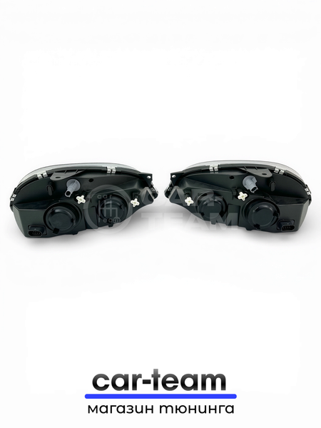 Фара на Шевроле Нива 2123 передние нового образца с Bi LED модулями 3.0 дюйма, черная маска лакированная