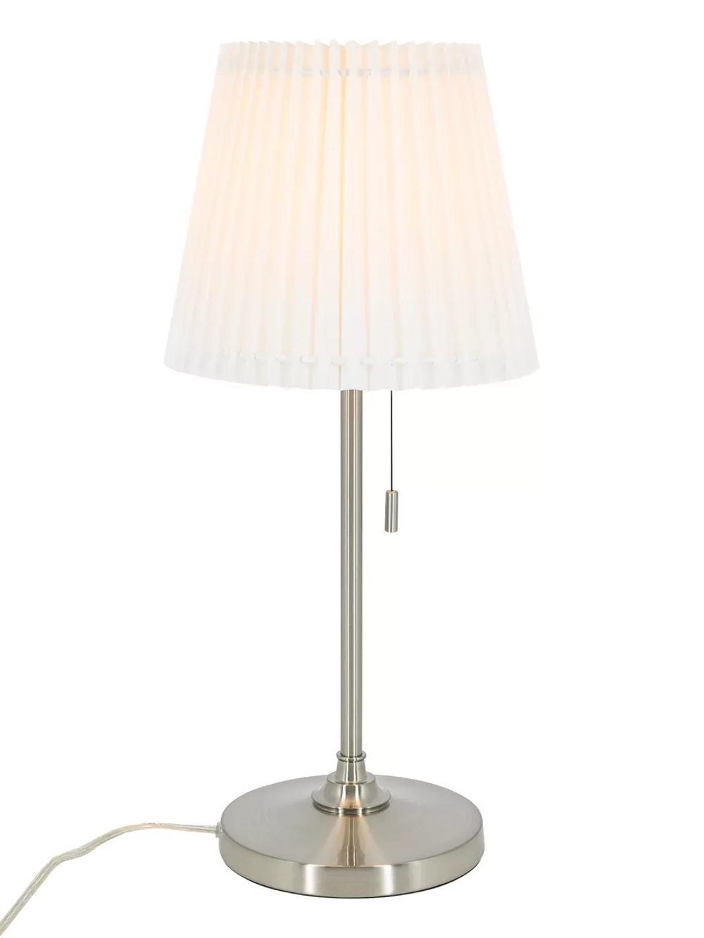 Торшер настольный с абажуром из ткани