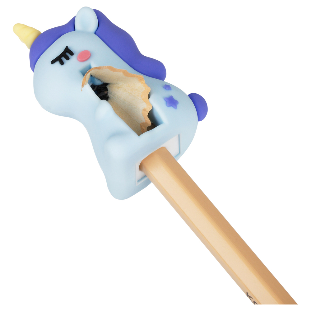 Точилка MESHU, "Unicorn", 1 отверстие, ассорти