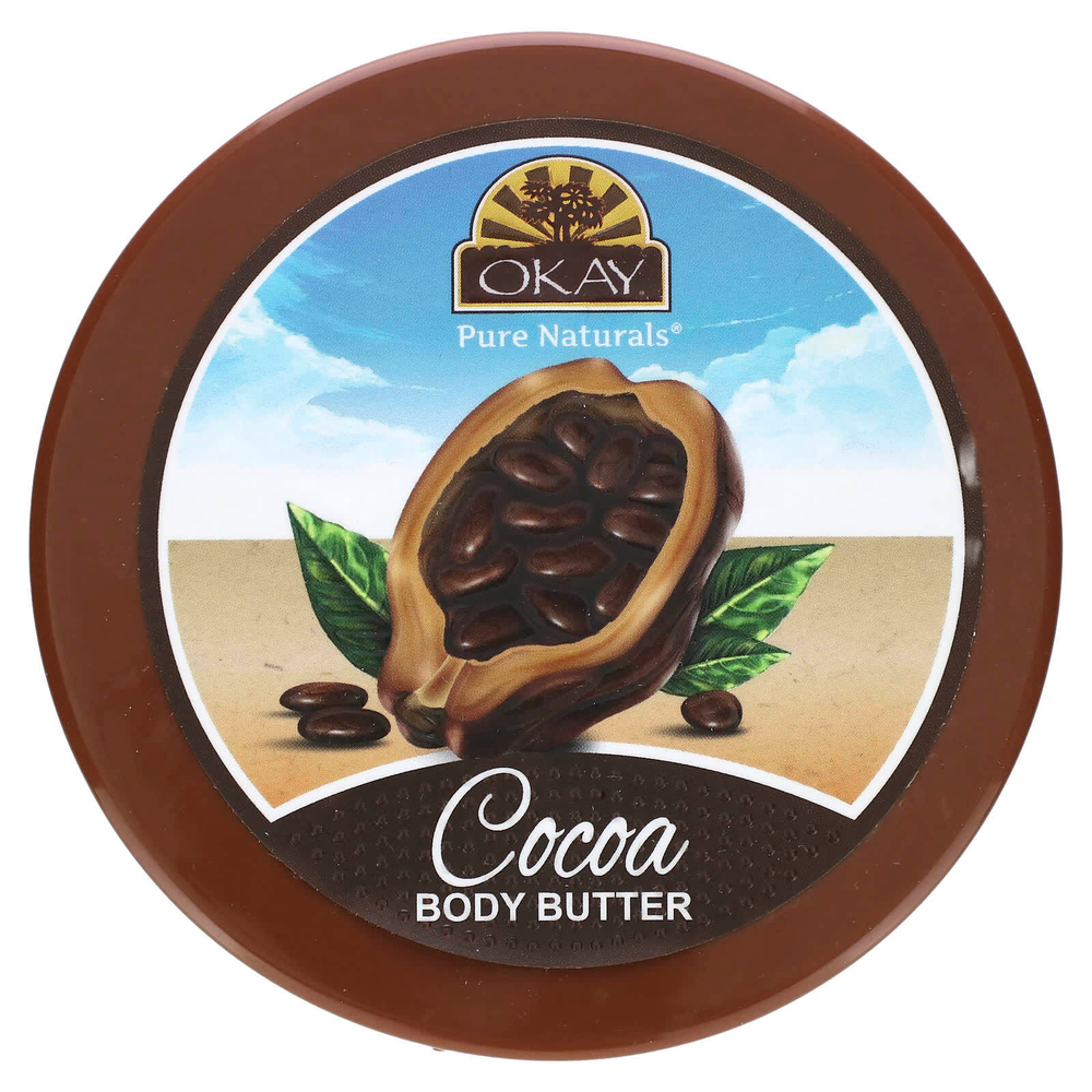 Okay Pure Naturals, Натуральное какао-масло, гладкое, 198 г (7 унций)