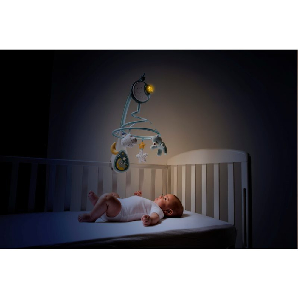 Chicco First Dreams - Next2Dreams детская кроватка-карусель 3 в 1 Синий 76272