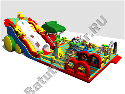 Батут "Змей Горыныч новый" 23*10*10 м