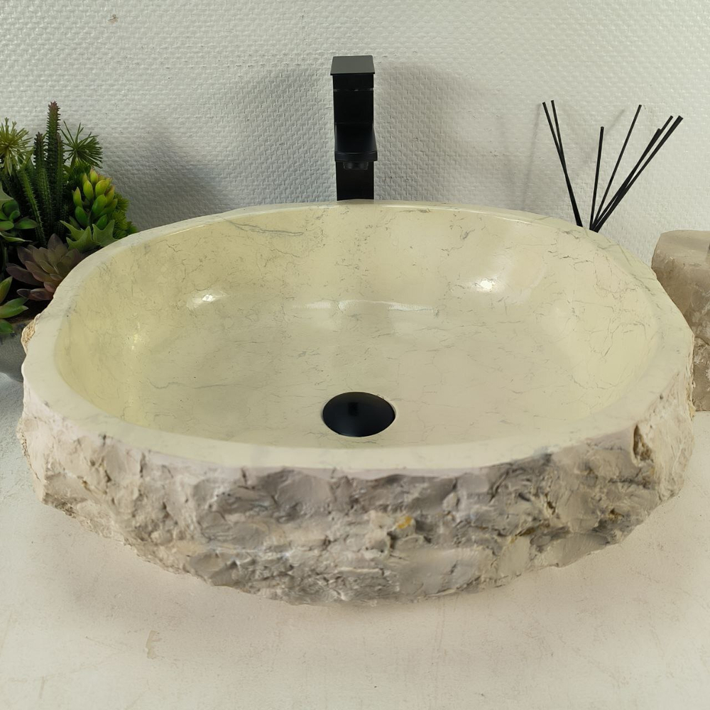 Раковина из мрамора Erozy Cream EM-65126 51*46*16 0874