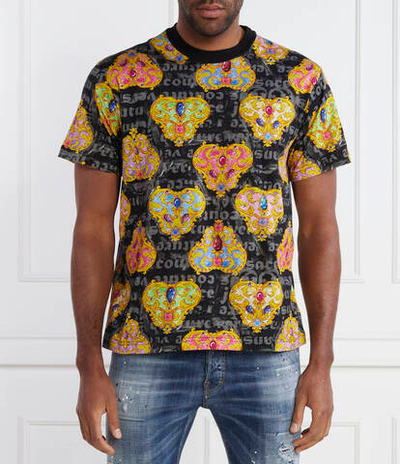 Футболка Versace Jeans Couture - разноцветная(76GAH6R0JS338)