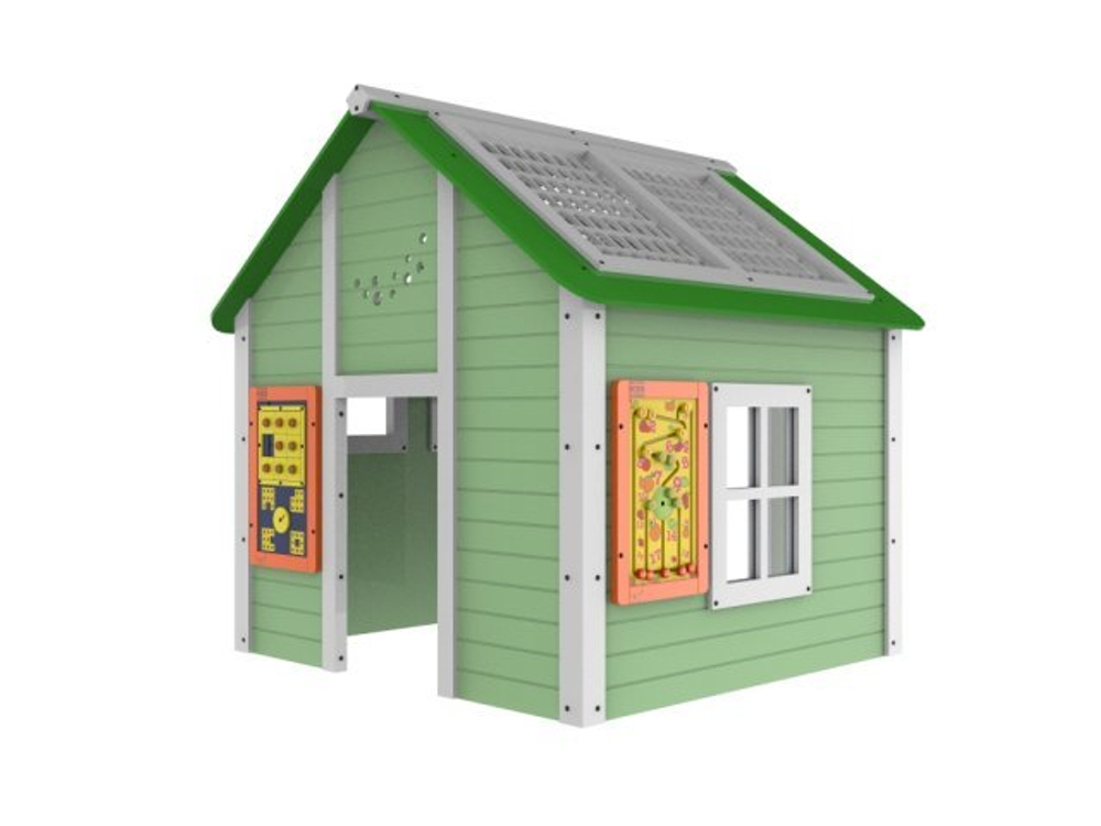 Игровой домик с двумя развивающими модулями