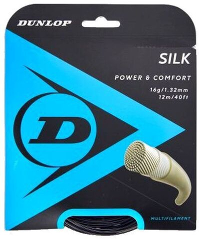 Струны теннисные Dunlop Silk (12 m) - black