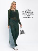 Платье пляжное длинное Ты и море (зеленое) П15291-1М LT Collection