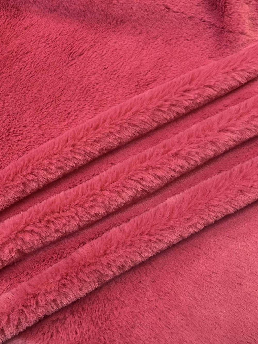 Мех искусственный Miu Miu розовый