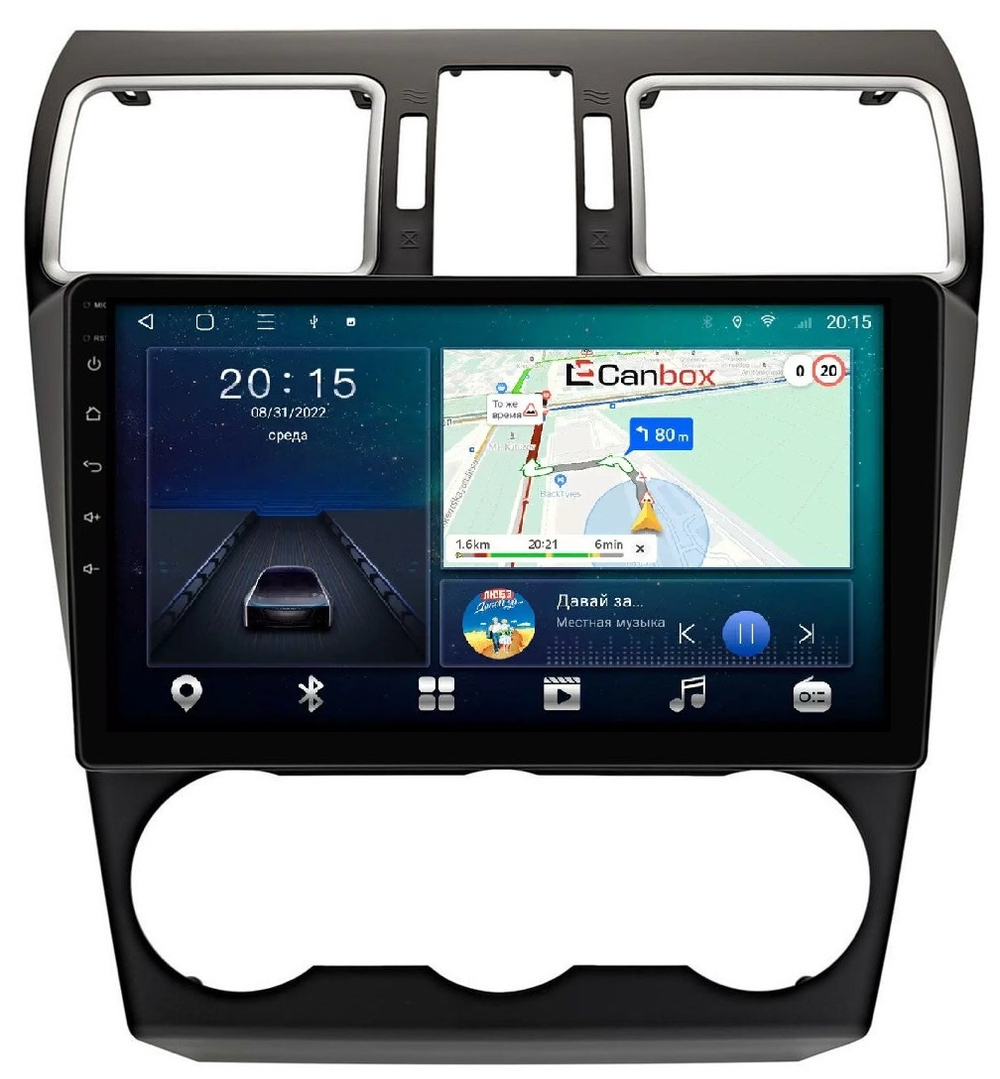 Магнитола для Subaru Forester, Impreza, XV 2015-2018 - CanBox 9036 Android 10, 8-ядер, SIM-слот