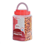 Ёмкость "Practic" квадратная с ручкой 2,4 л 123х123х219 цвет в ассортименте