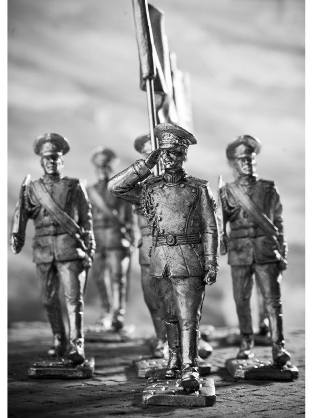 Оловянный солдатик Парад. Знаменная группа 3 Командир