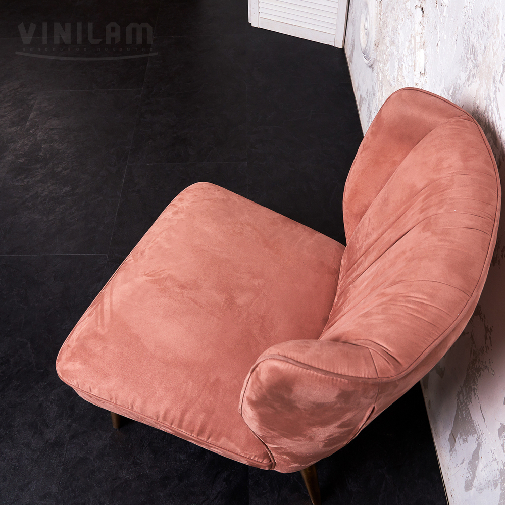 Виниловый ламинат Vinilam Ceramo 61607 Сланцевый черный