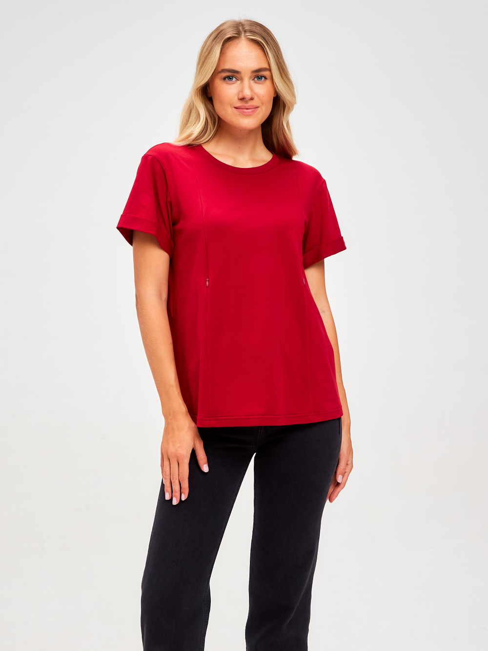 Футболка для беременных с системой кормления