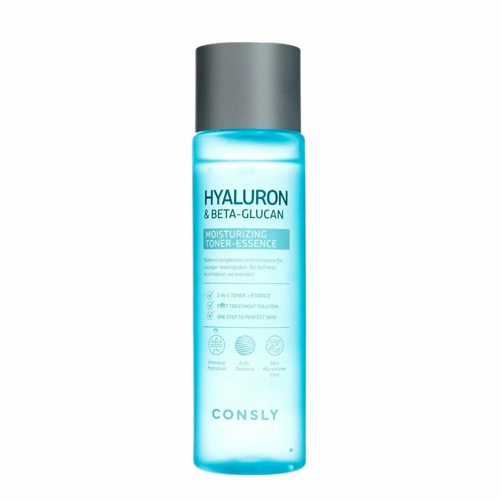 Consly Тонер-эссенция с гиалуроновой кислотой и бета-глюканом - Hyaluronic acid & beta-glucan, 200мл, шт