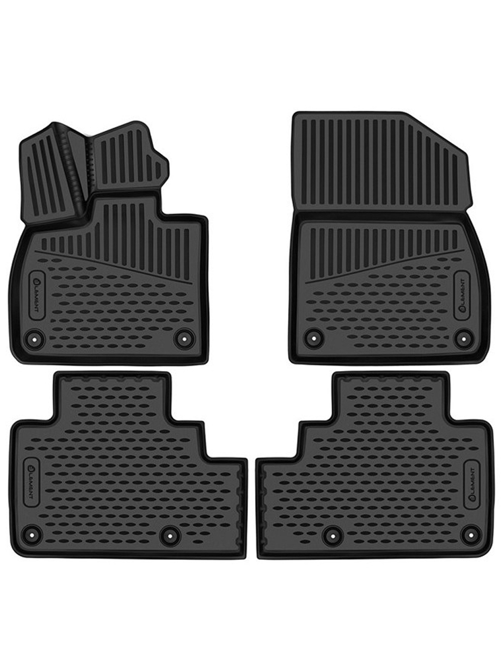 Коврики в салон для LiXiang L6 2024 -, Внедорожник 5 дв., 4шт. (полиуретан) ELEMENT3DA71214210K