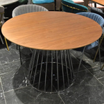 Стол Liverpool 110см орех, хромированные ножки