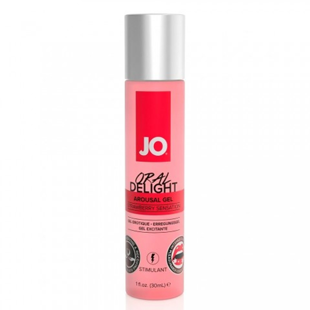 Стимулирующий гель для оральных ласк с десенсибилизацией Oral Delight Strawberry Sensation - 30 мл