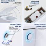 Унитаз приставной Ceruttispa ДИСГРАЦИЯ (DISGRAZIA) Pulse CT7269 с функцией импульсного смыва (600х350х410)